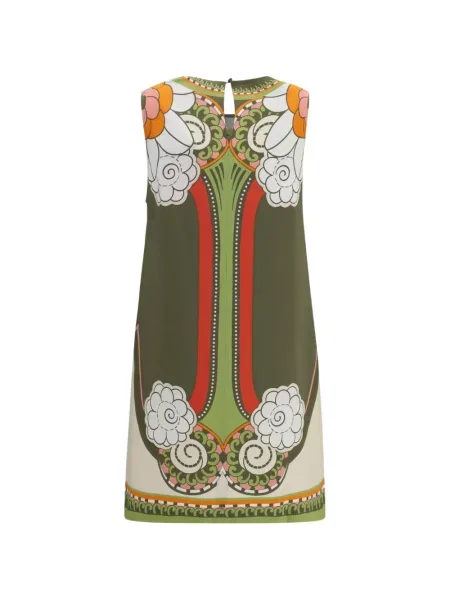 Rochie mini La Doublej cu imagine verde