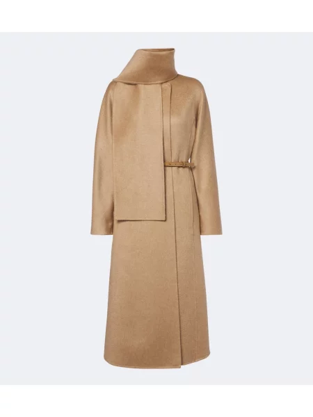 Palton Max Mara de mohair bej