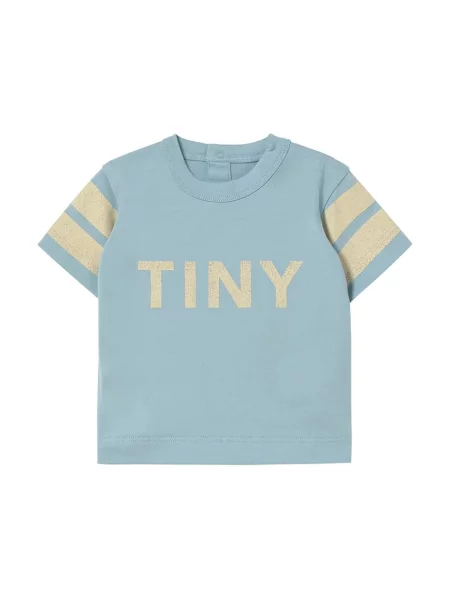 Tinycottons tričko STRIPES LOGO BABY TEE modré