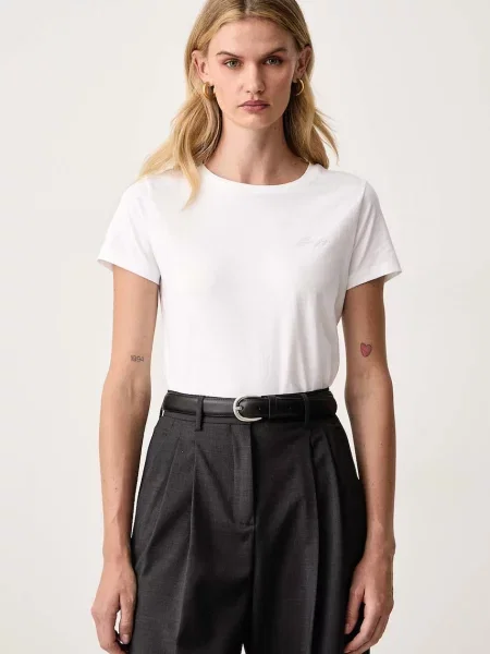 BOSS Orange tricou pentru femei din alb