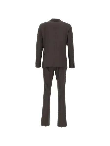 Costum Corneliani cu rever maro