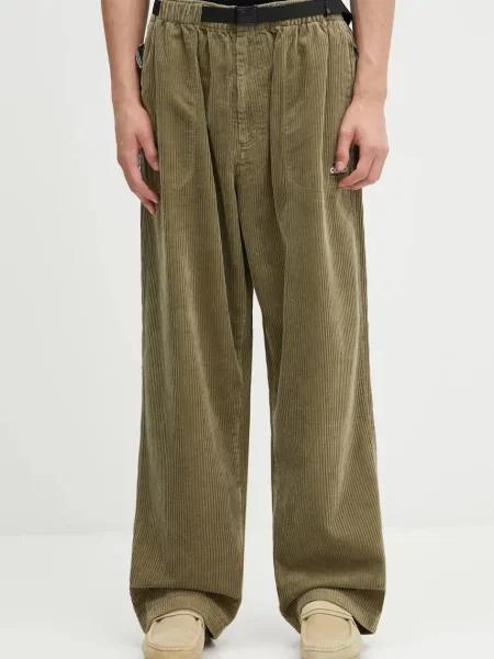 Chino hlače Adidas Originals od samta kaki