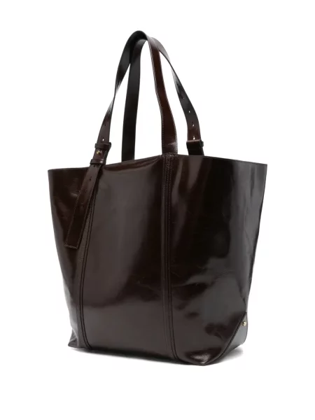 Geanta de piele Golden Goose din piele auriu