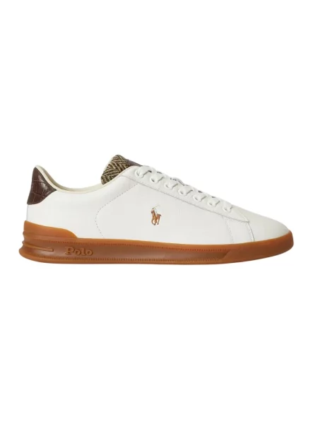 Sneakersy Polo Ralph Lauren skórzane białe