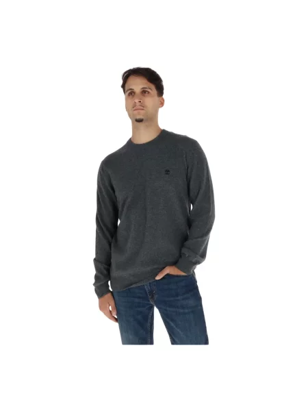 Sweter Timberland wełniany szary