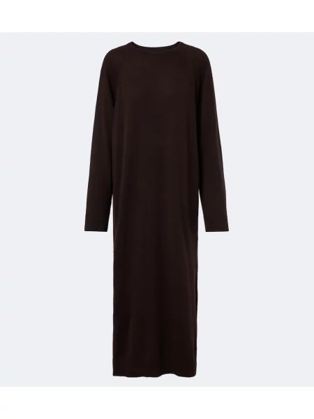 Rochie Jardin Des Orangers de lână maro