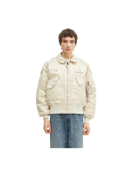Kurtka bomber Alpha Industries beżowy