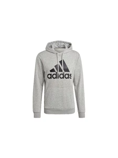 Majica s kapuljačom Adidas s autogramom siva