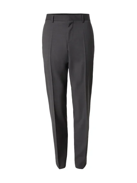 BOSS Pantaloni cu dungÄ� Genius Ă®nchis gri