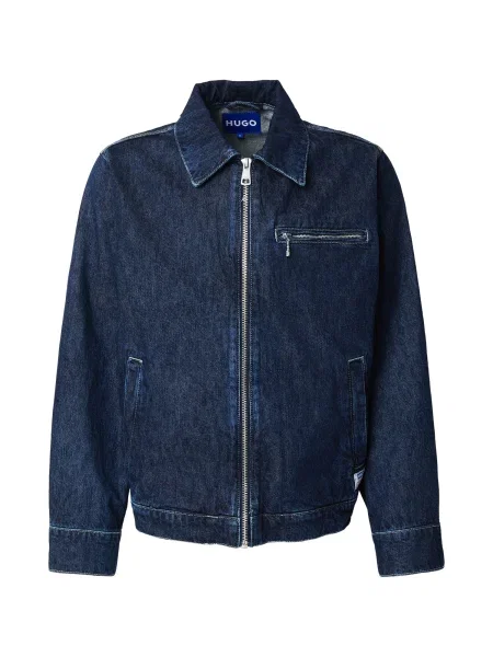 HUGO Geacă de primăvară-toamnă Elzo denim albastru