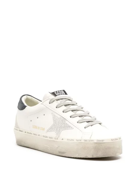 Iš natūralios odos sportbačiai Golden Goose Hi Star balta