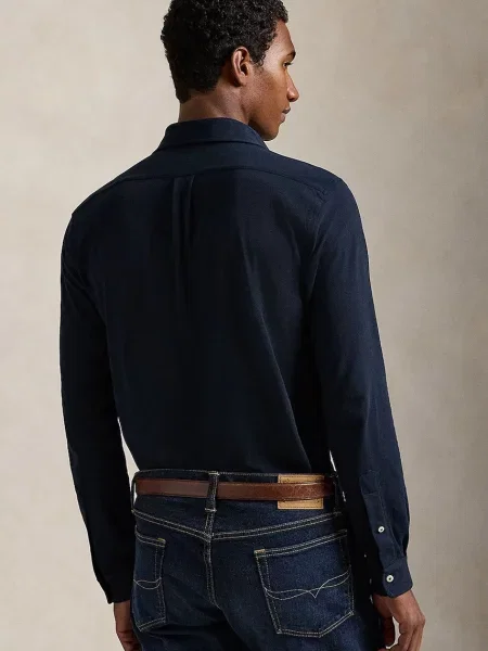 Košeľa Polo Ralph Lauren s výšivkou modrá