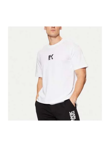Tricou Karl Lagerfeld cu autograf alb
