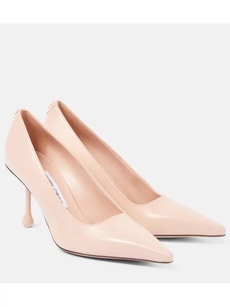 Pantofi cu toc Jimmy Choo din piele roz