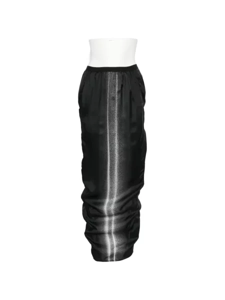 Fusta maxi Rick Owens cu volane cu gradient negru