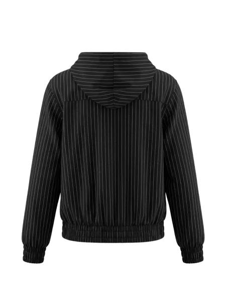 Geacă bomber Alis cu glugă cu imagine negru