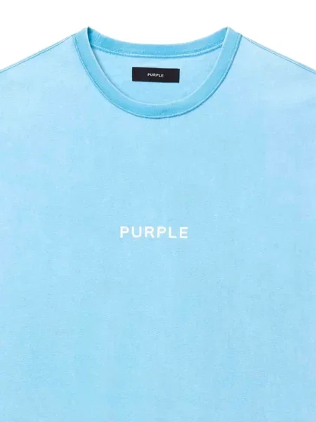 Αμάνικη μπλούζα Purple Brand με στρογγυλή λαιμόκοψη μπλε