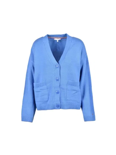 Kardigan Tommy Hilfiger niebieski