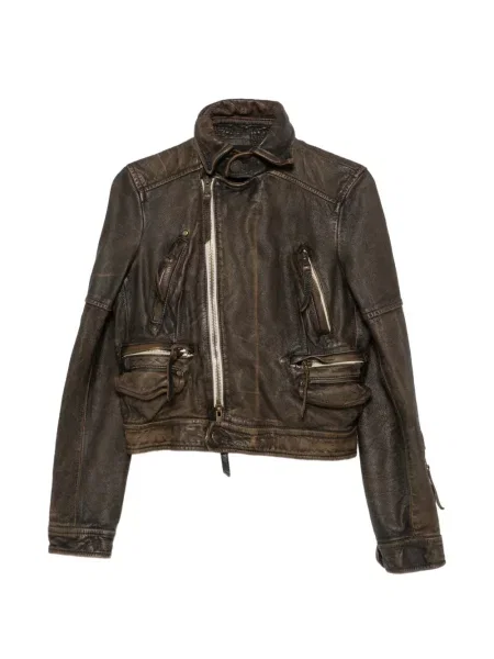 Geanta de piele Dsquared2 maro