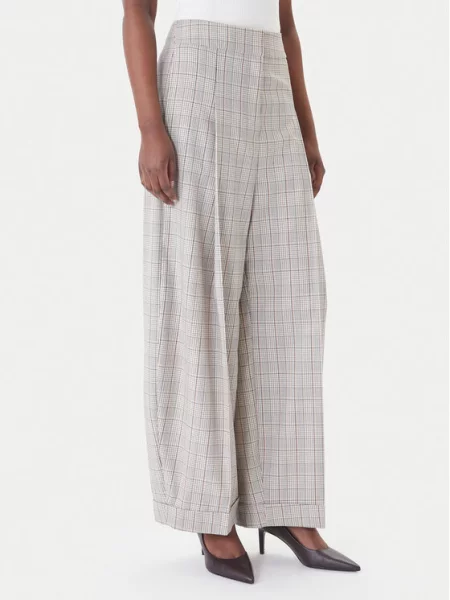 BOSS Текстилни панталони Oversize бежов