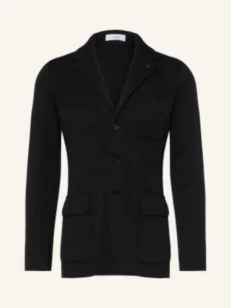 Lardini Pletené Sako Slim Fit černá