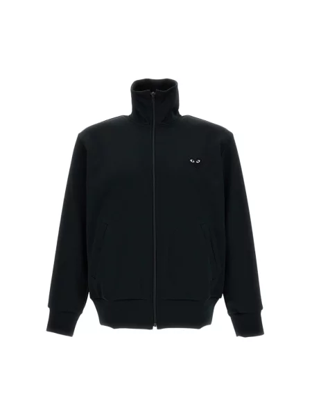 Bluza rozpinana Comme Des Garcons Play w serca czarna