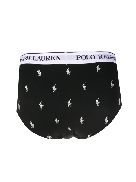 Chiloți multipac Polo Ralph Lauren cu autograf alb