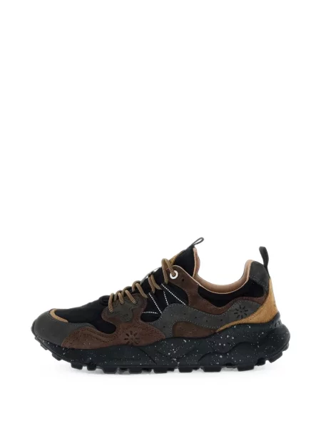 Sneakerși Flower Mountain cu model floral negru