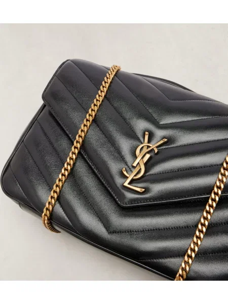 Geanta de piele Saint Laurent din piele negru