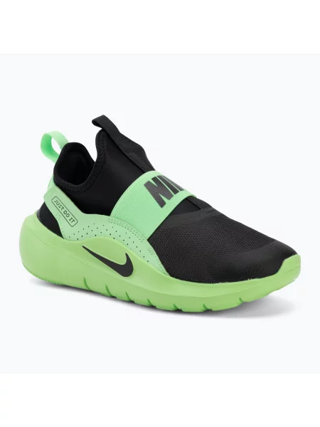 Încălțăminte pentru copii Nike Flex Runner 4 black/illusion green/black negru