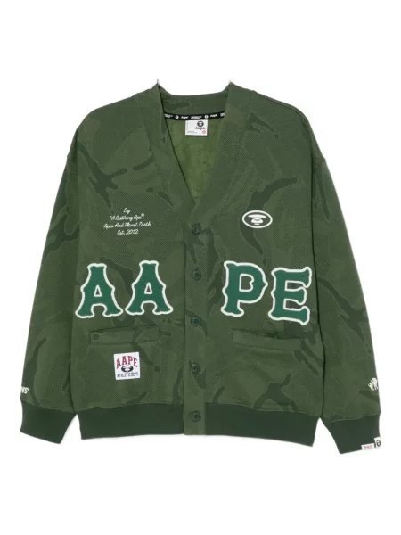 Hanorac Aape By A Bathing Ape cu model camuflaj verde