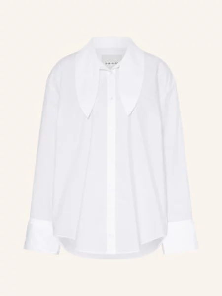 Herskind Bluzka Z Wiązaniem Pod Szyją Malin weiss biała