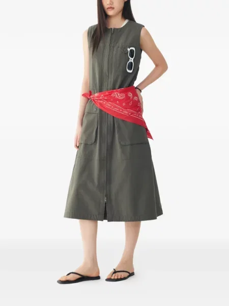 Rochie Tomboy fără mâneci verde