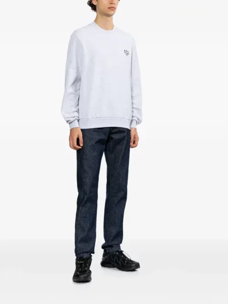 Hanorac A.p.c. cu broderie gri