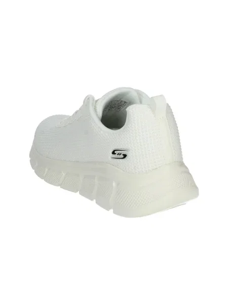 Členkové topánky Skechers biela