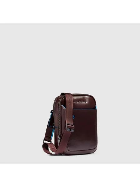 Torba crossbody Piquadro skórzana brązowa