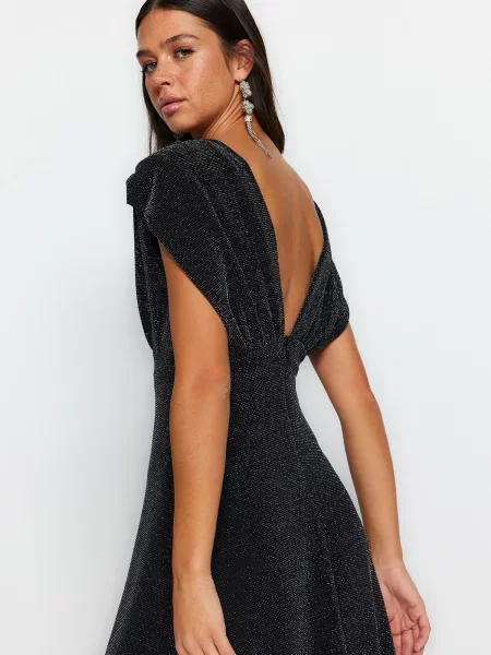 Rochie de seară Trendyol negru