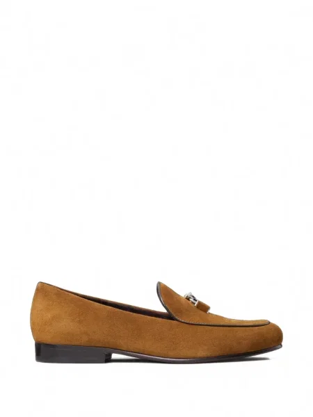 Papuci de casă Tory Burch maro