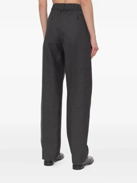 Pantaloni Givenchy de lână plisate gri