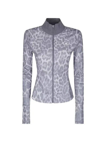 Суитчър Adidas By Stella Mccartney с принт с леопардов принт сиво