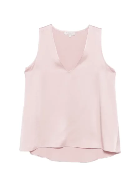 Top Antonelli cu decolteu în V roz