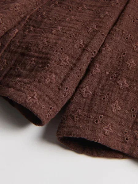 Комбинезон Reserved с вышивкой коричневый