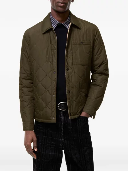 Matlasat cămașă Burberry verde
