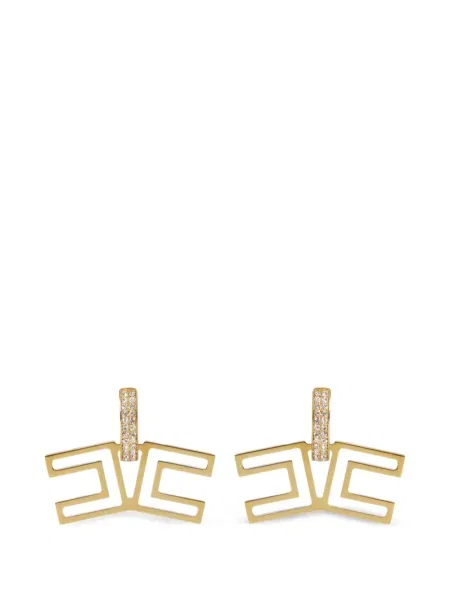 Кристал обеци Elisabetta Franchi златисто