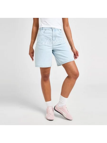 Hoodrich Szorty Front Script Jort Light Blue niebieskie