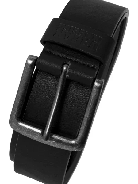 Кожаный колан Urban Classics Accessoires черно