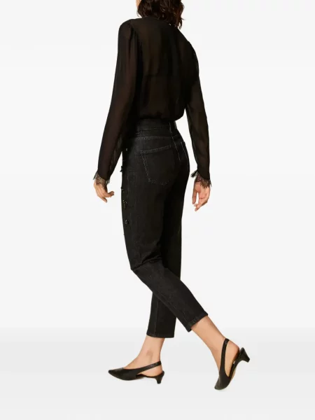 Blugi Twinset cu paiete negru