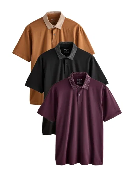 Next Tricou maro coniac / mov zmeură negru