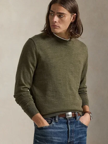 Polo Ralph Lauren pulover de lână verde