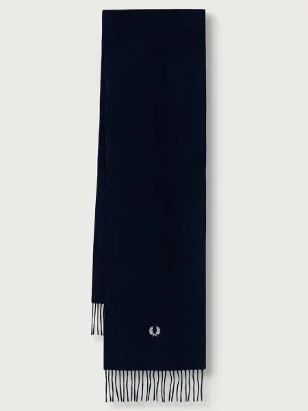 Fred Perry κασκόλ μάλλινο μπλε